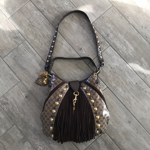 Gucci Handbags - Gucci Hobo Crossbody Handle Fringe Bag ♥️